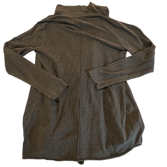 Barefoot Dreams Cozy Chic Lightweight Draped open Front Cardigan S/M Gray - Picture 11 of 13